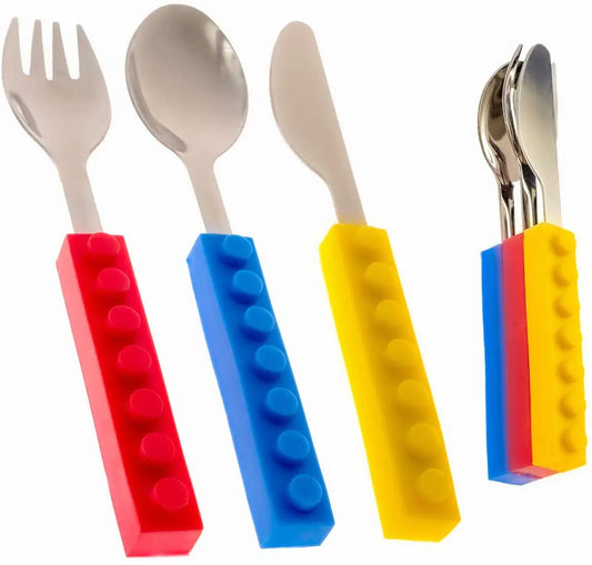 Toddler Utensils and Brick Toy